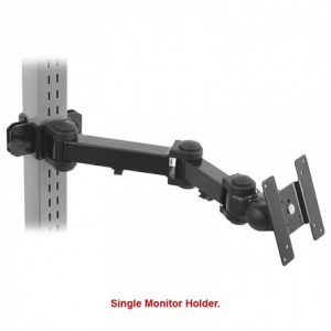 DUAL TILT SINGLE MONITOR HOLDER : #SVMH