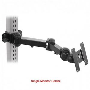 DUAL TILT SINGLE MONITOR HOLDER : #SVMH